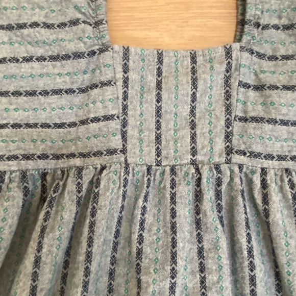 Chambray embroidered dress - Picture 6 of 7